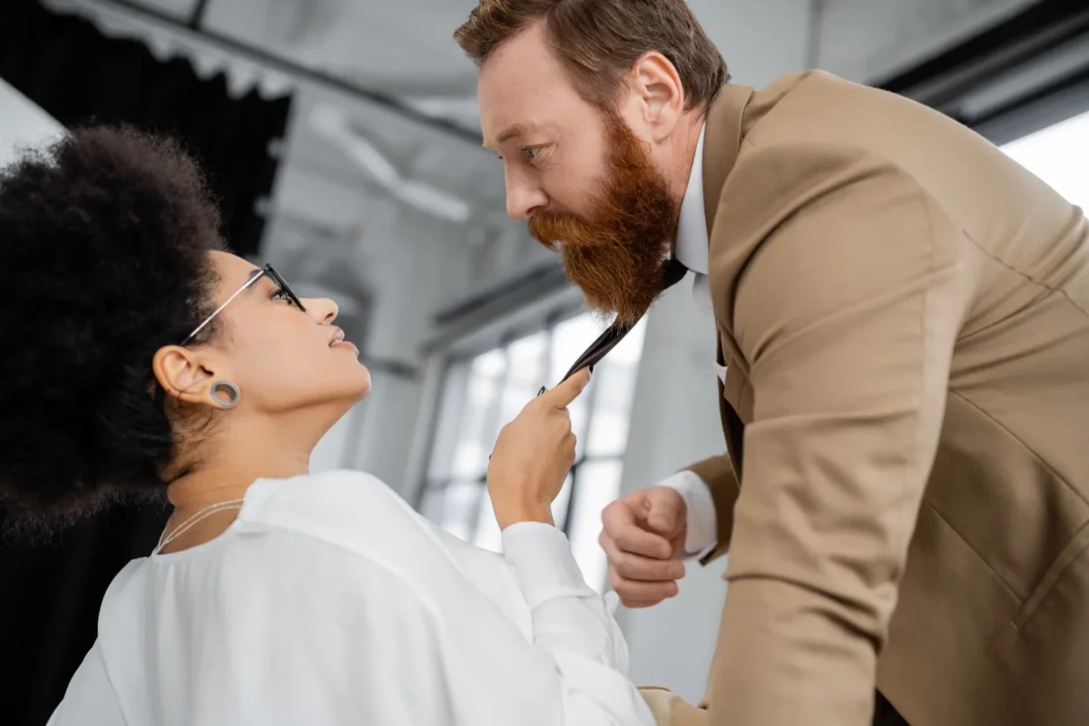 5 Things Men Want More Than Sex woman pulling man's tie