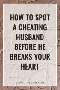 signs he's cheating