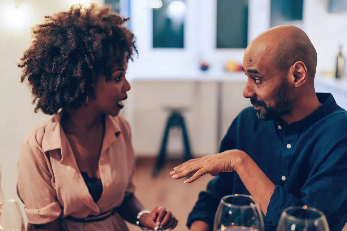 couple having a discussion