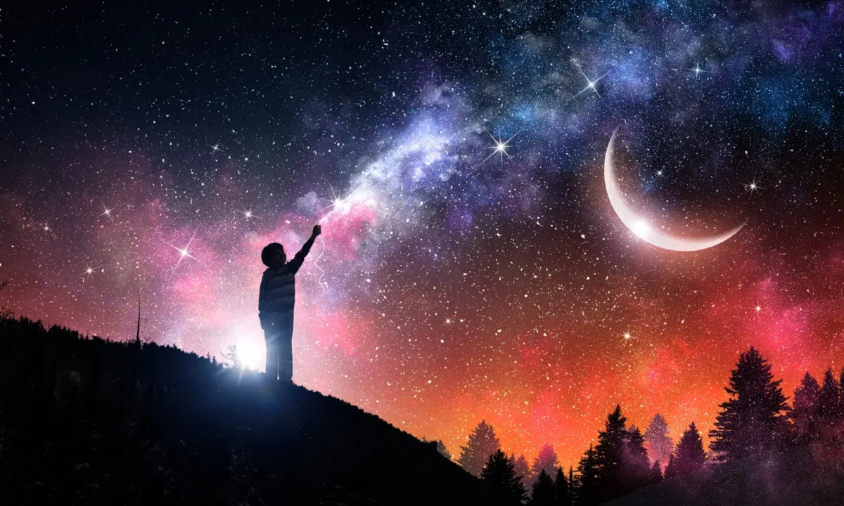 galaxy at night