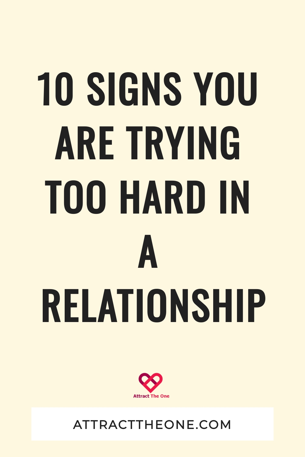 trying too hard in a relationship