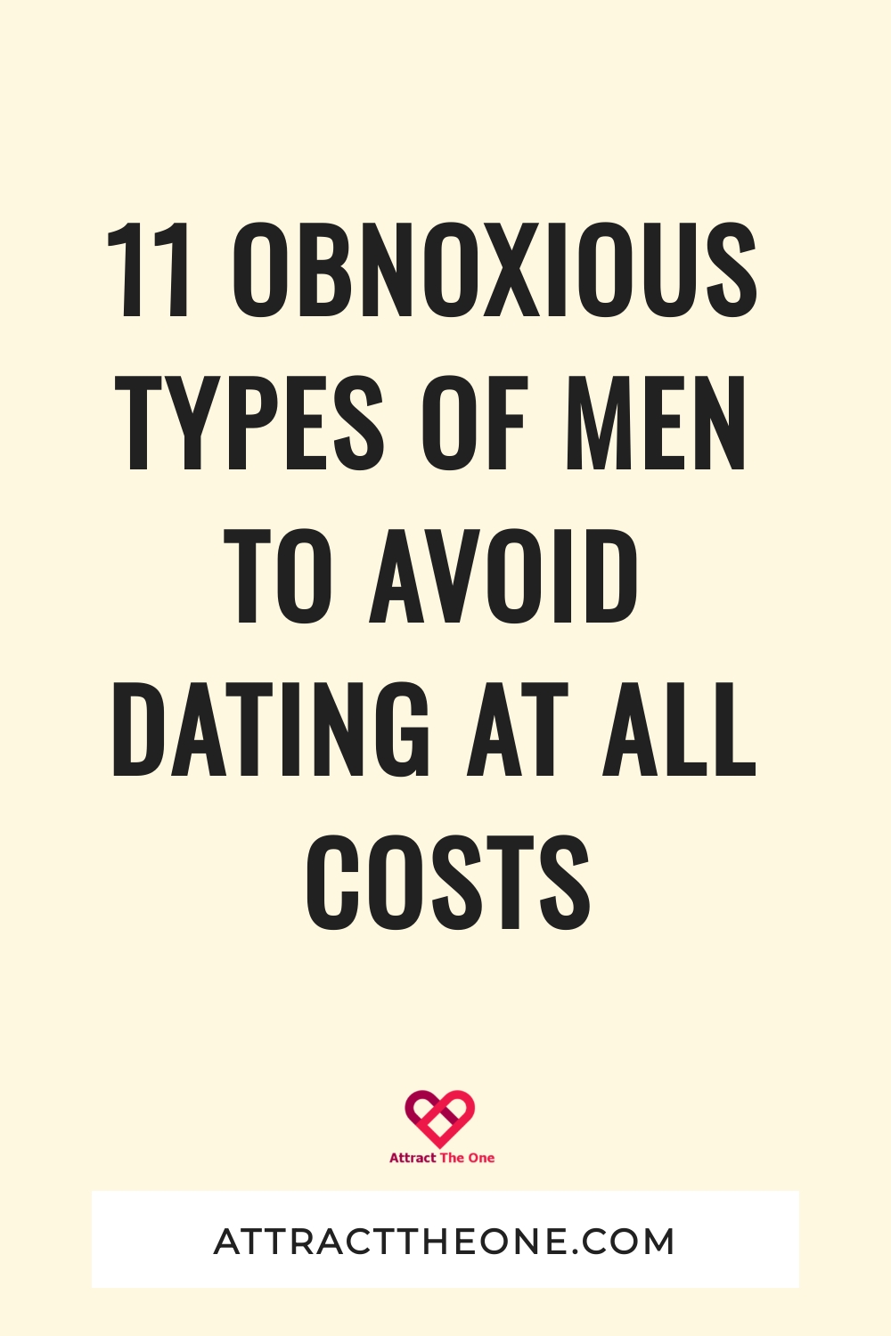 types of men to avoid