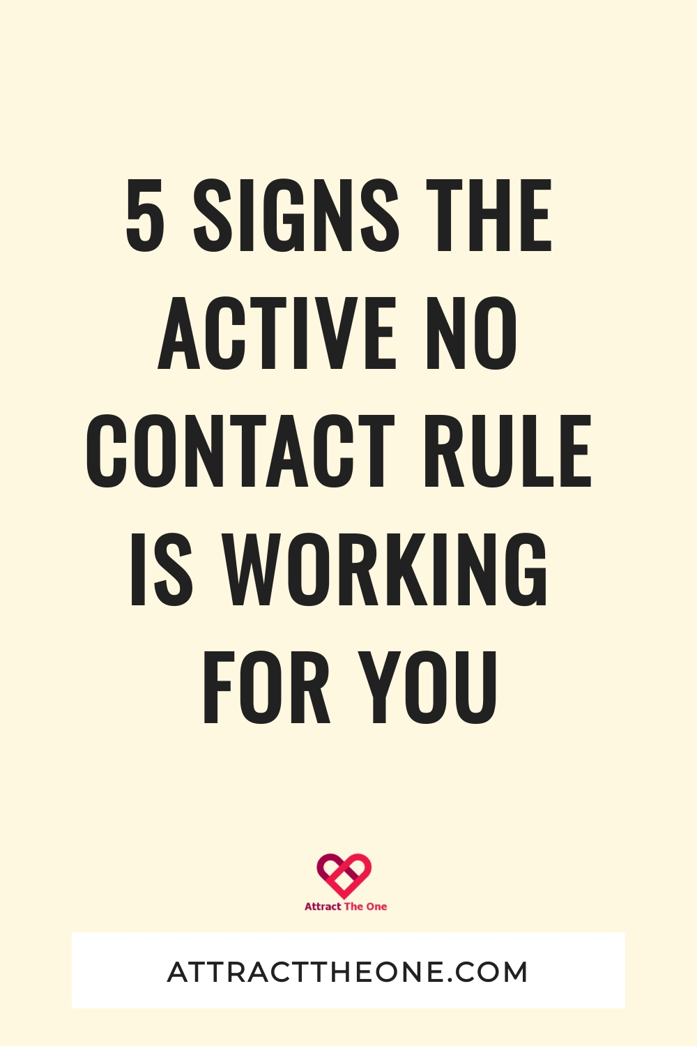 signs active no contact is working
