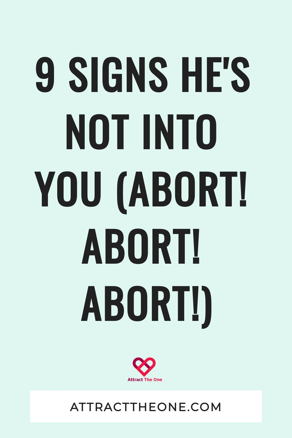signs he's not into you