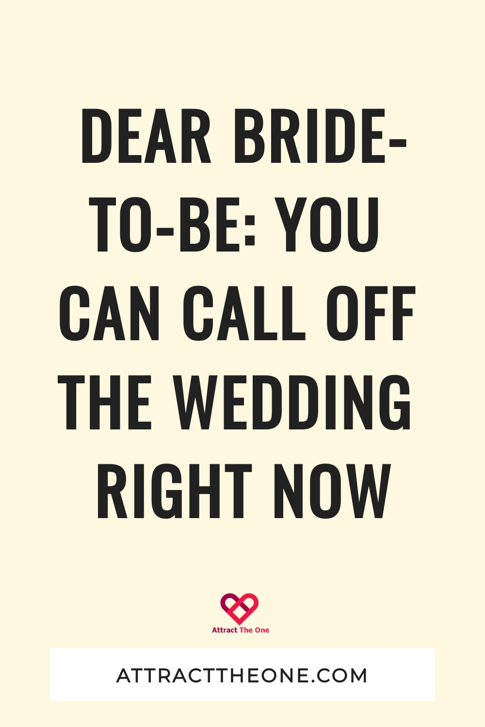 call off the wedding