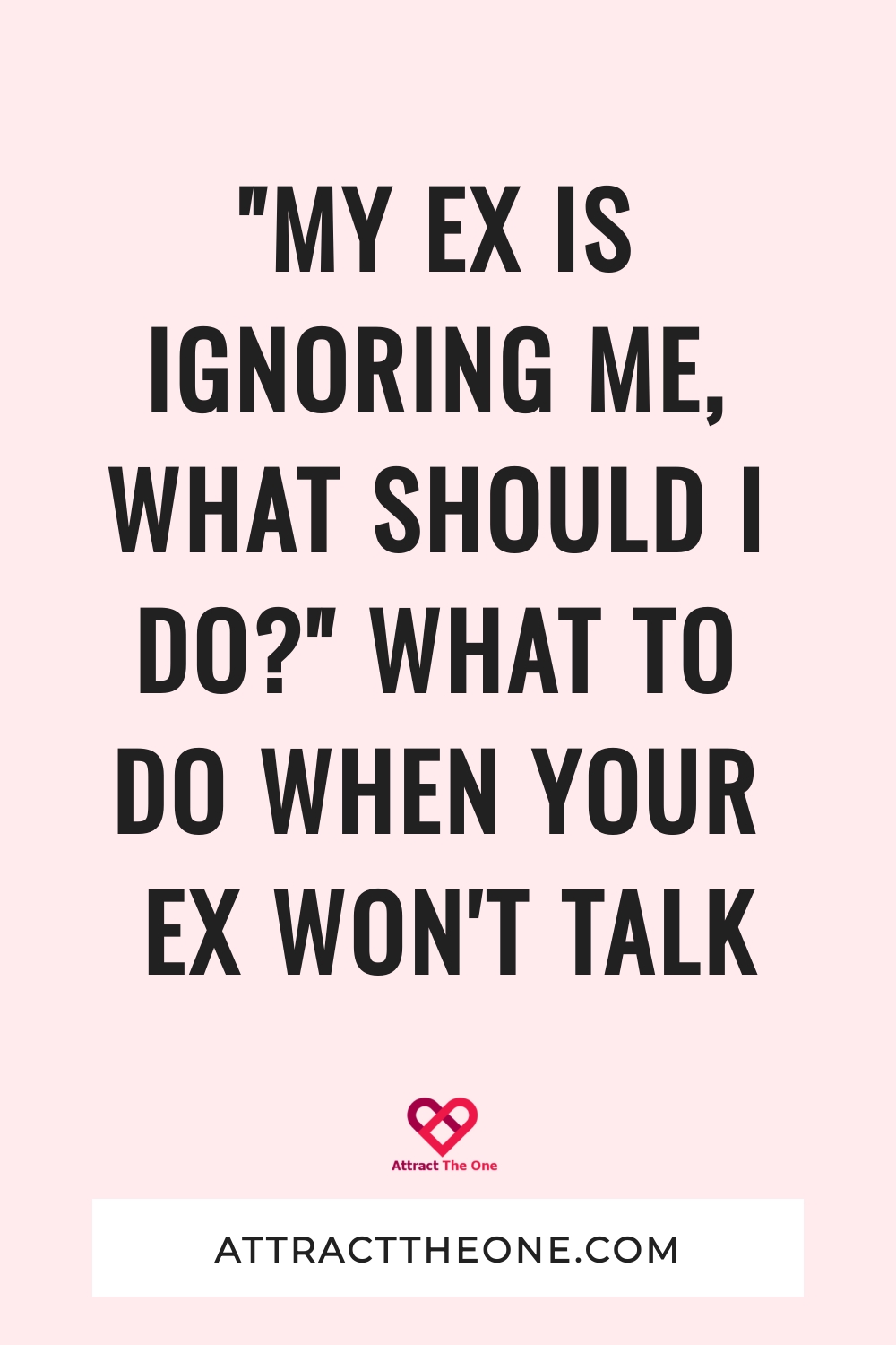 my ex is ignoring me