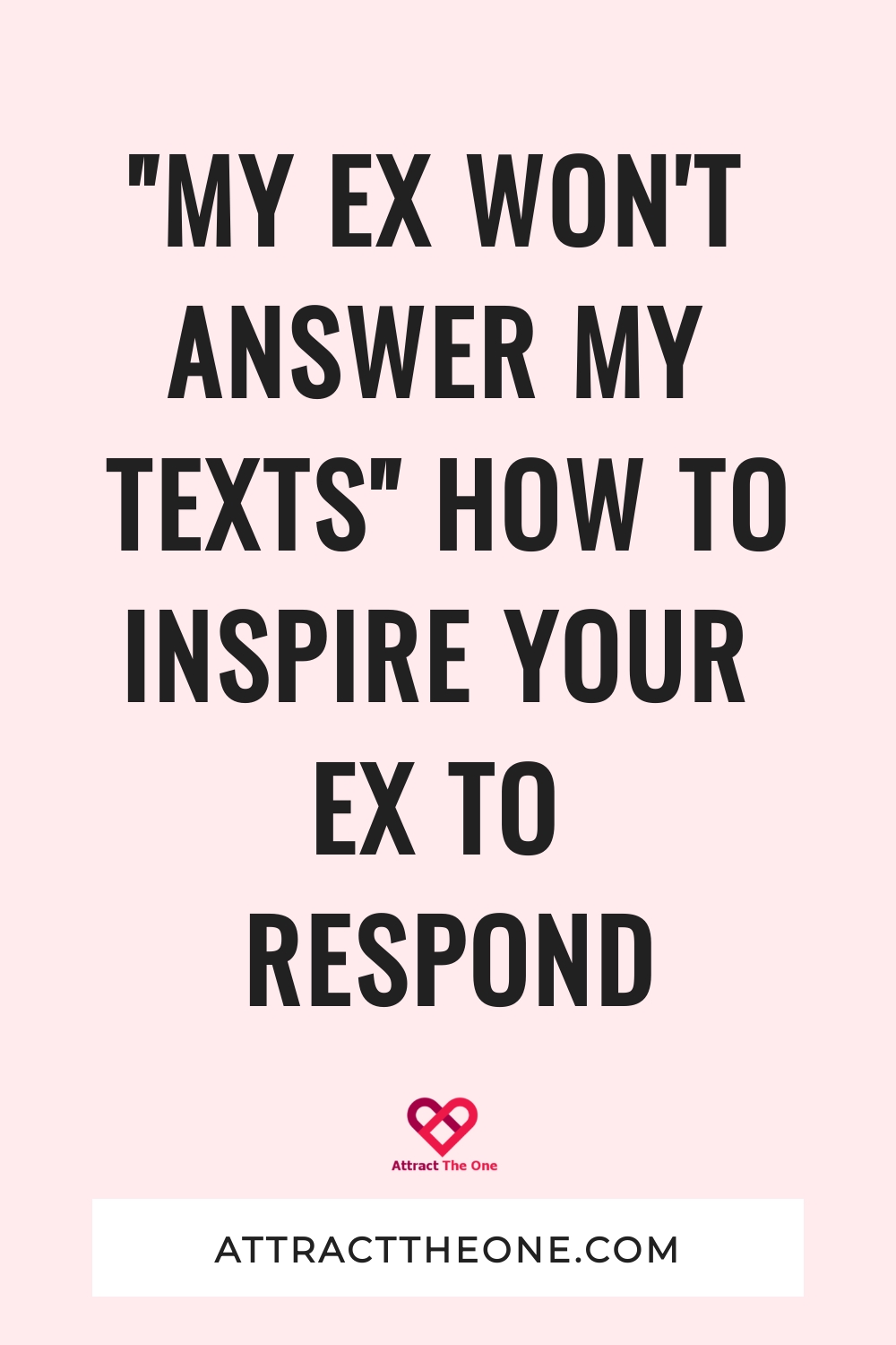 my ex won't answer my texts