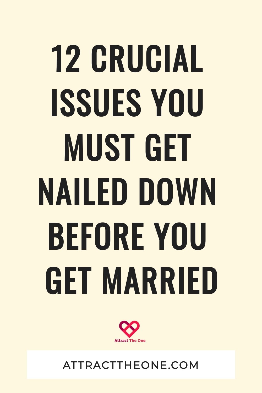 before you get married