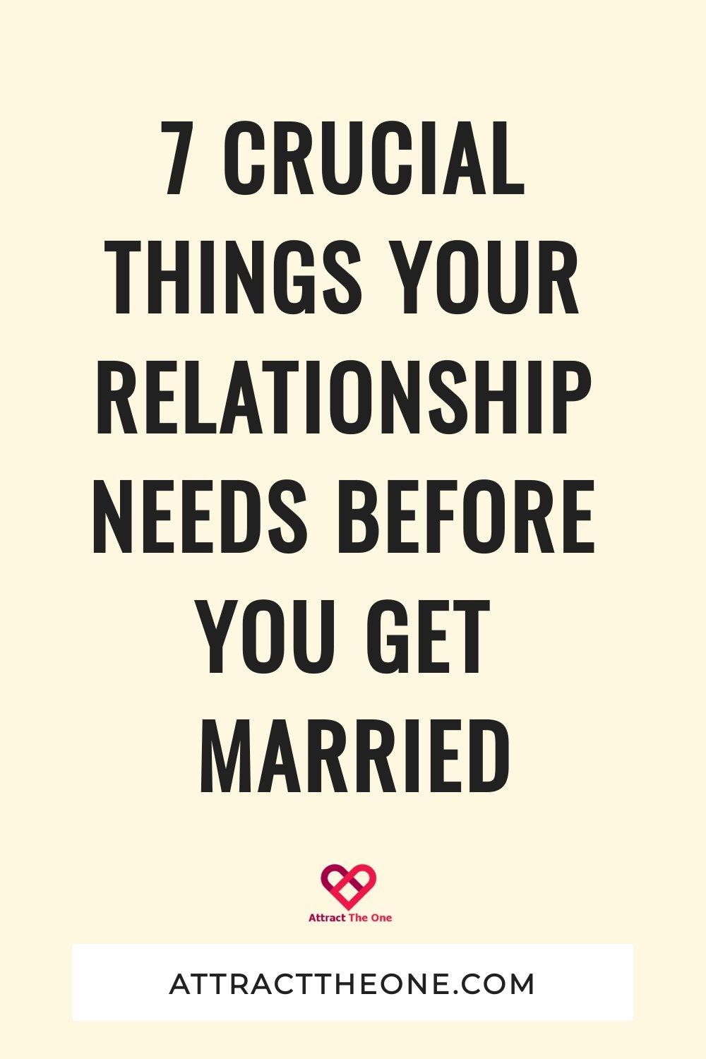 before you get married