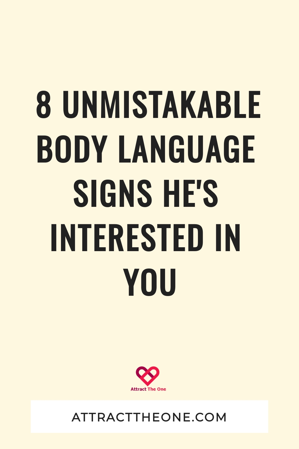 body language signs he's interested in you