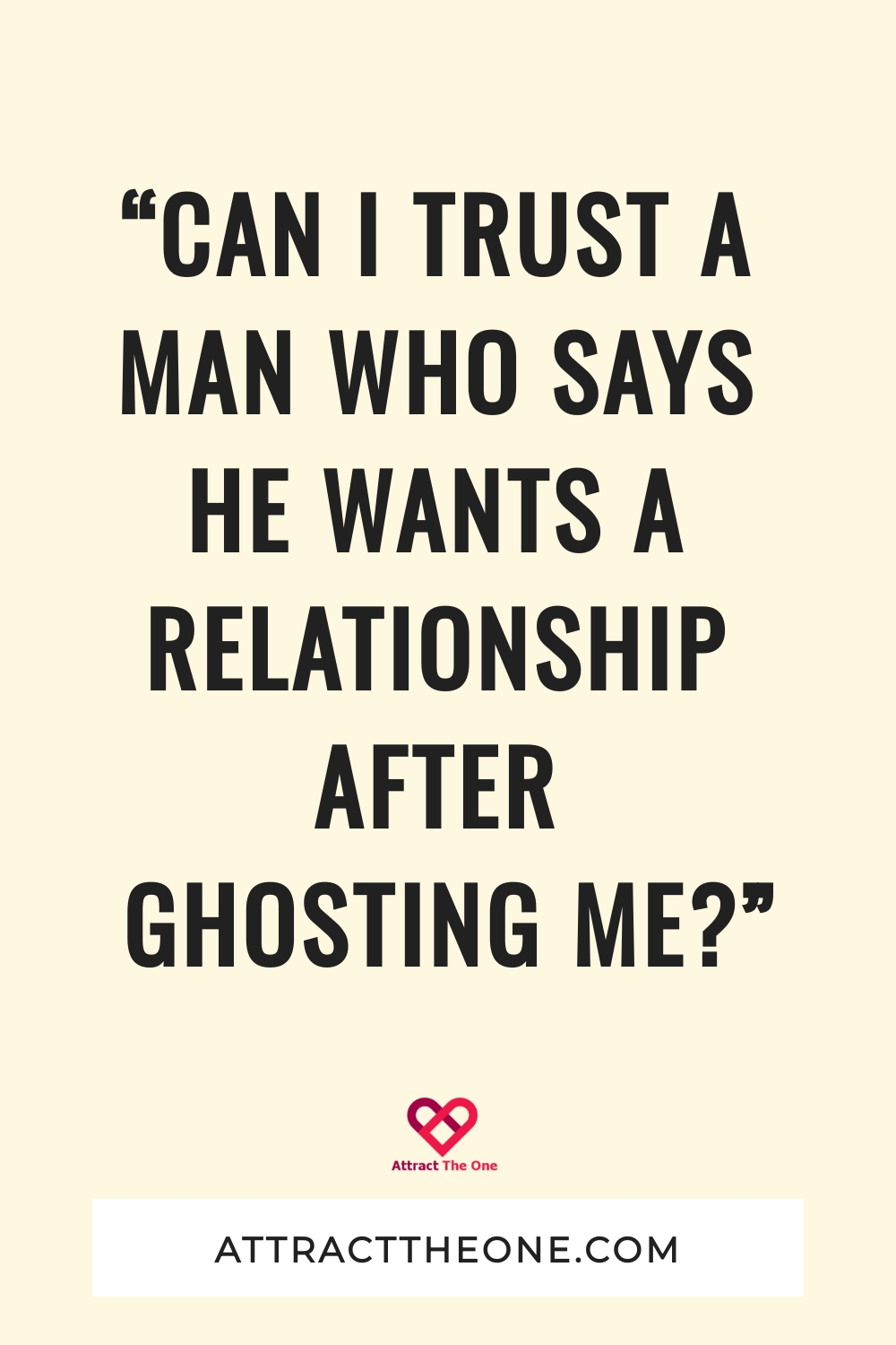 can I trust a man who comes back after ghosting
