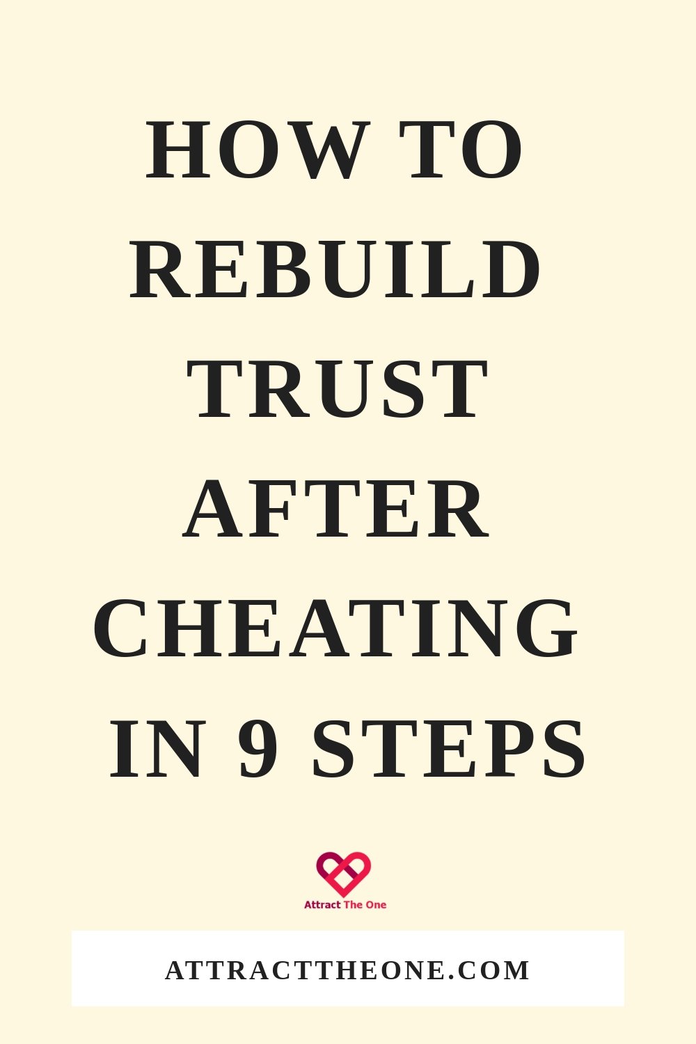 how to rebuild trust after cheating