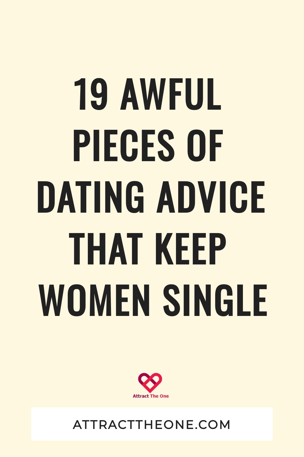 bad dating advice for women