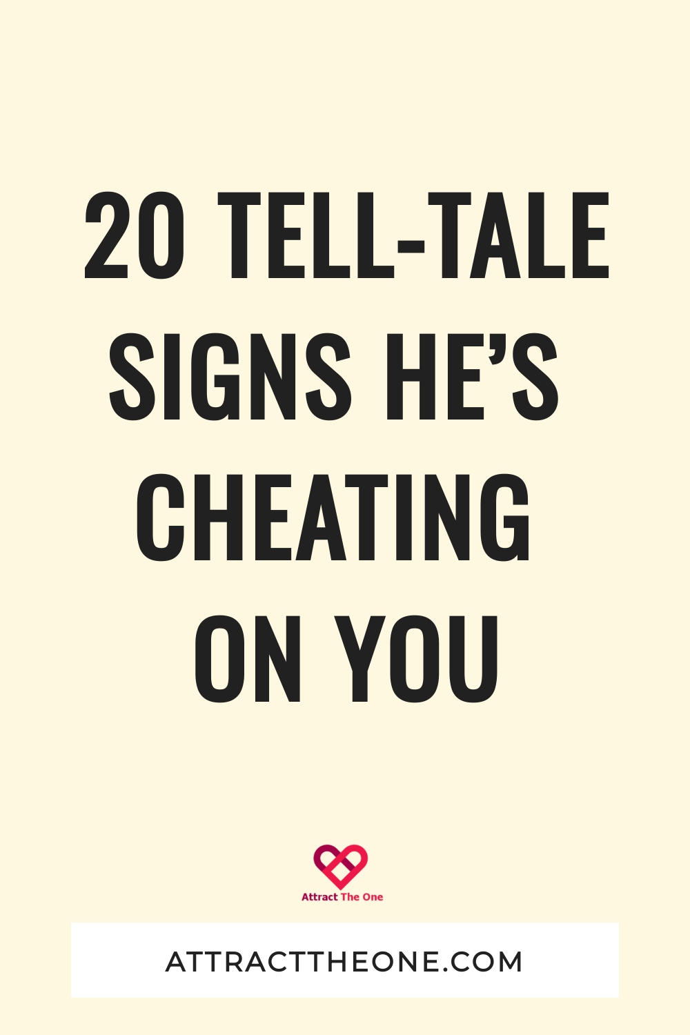 signs he's cheating