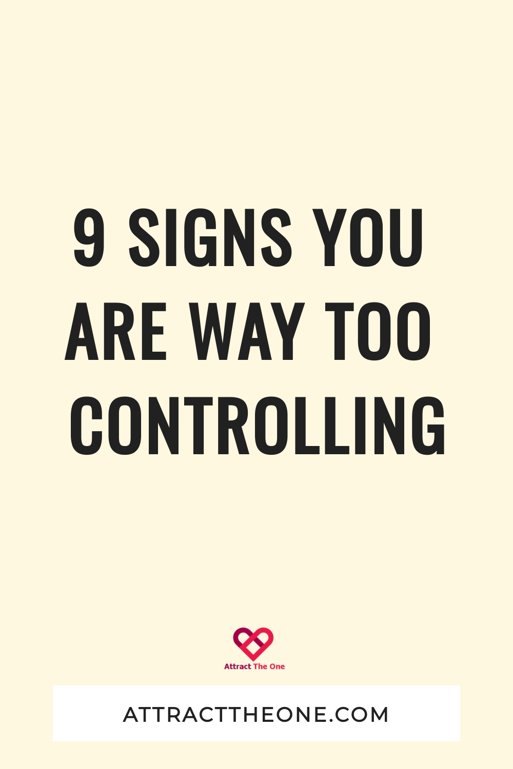 signs you are too controlling