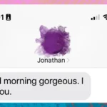 text message that says good morning gorgeous. I like you