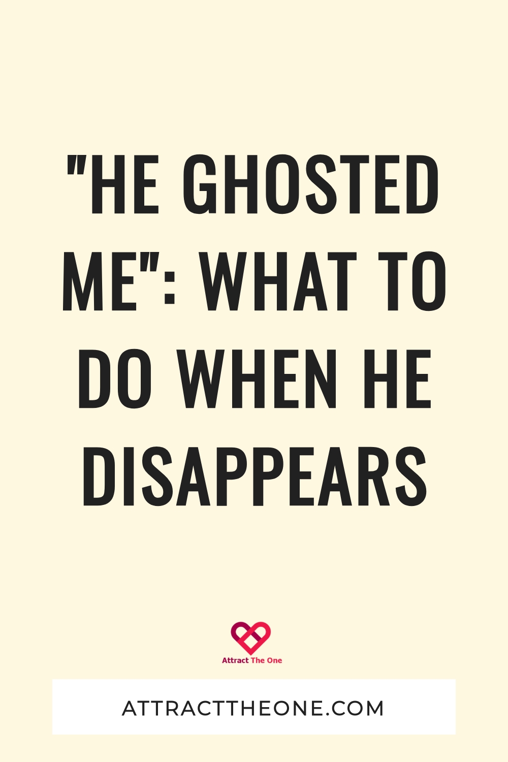 he ghosted me