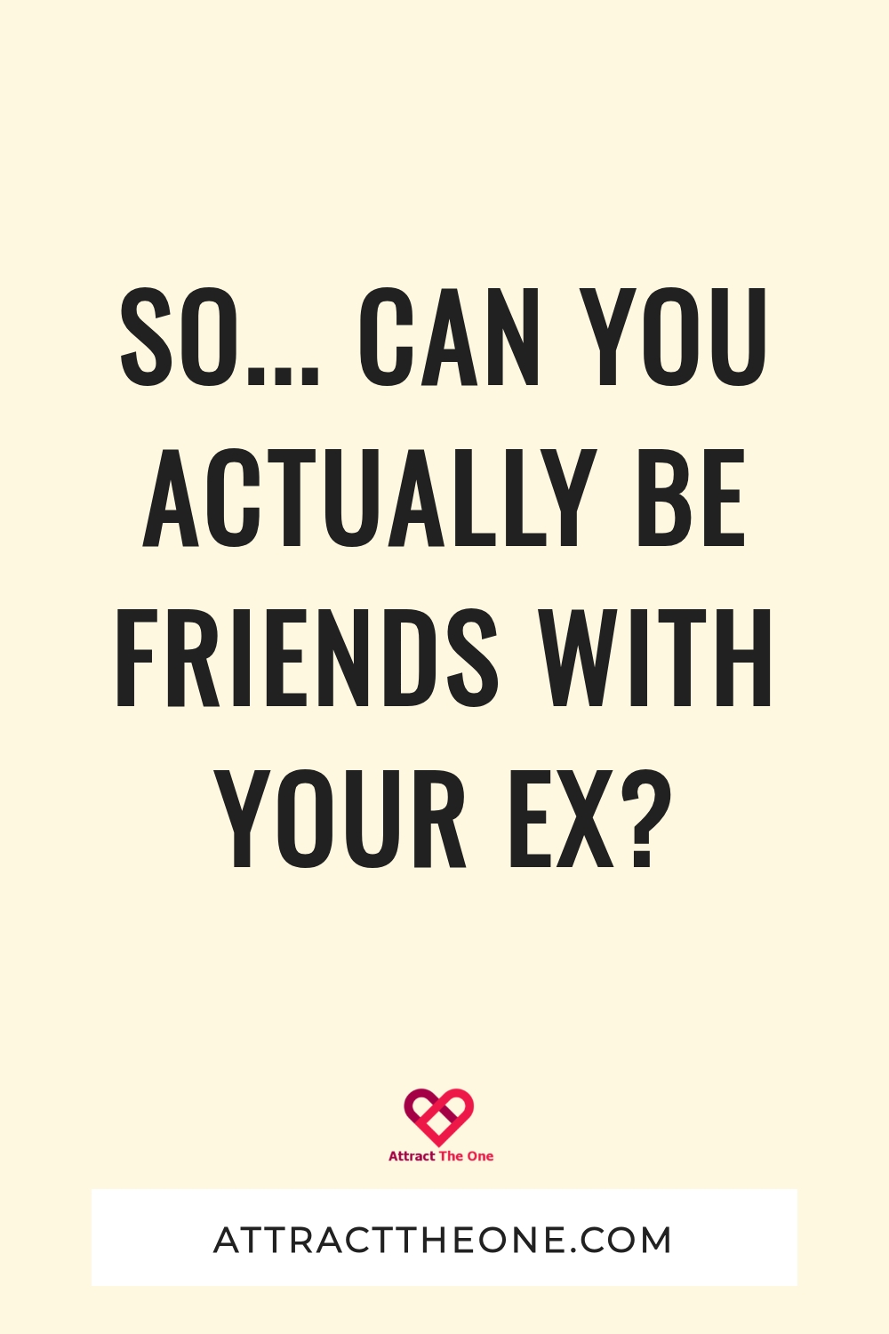 friends with your ex