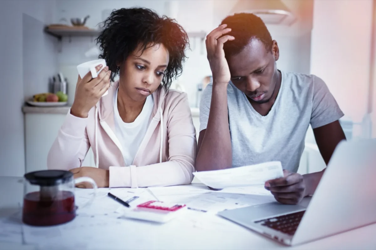 couple dealing with financial problem