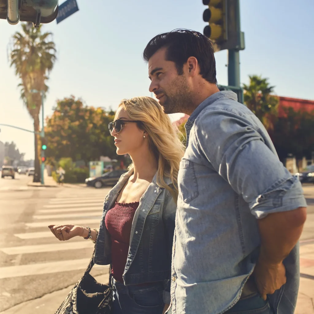 couple walking together