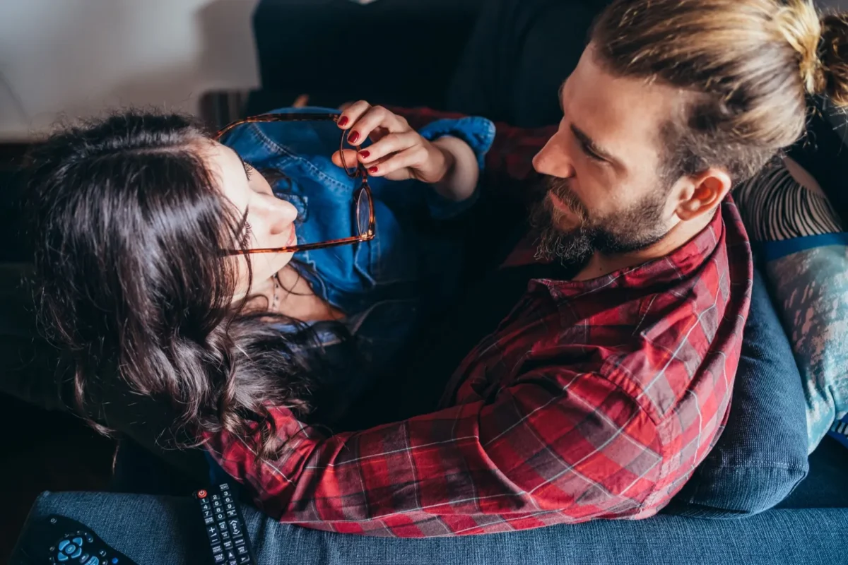 couple relaxing together