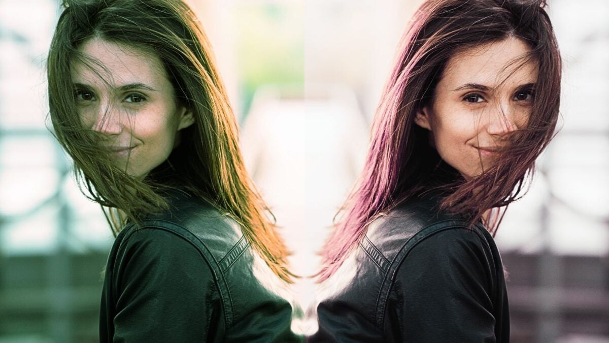 woman smiling